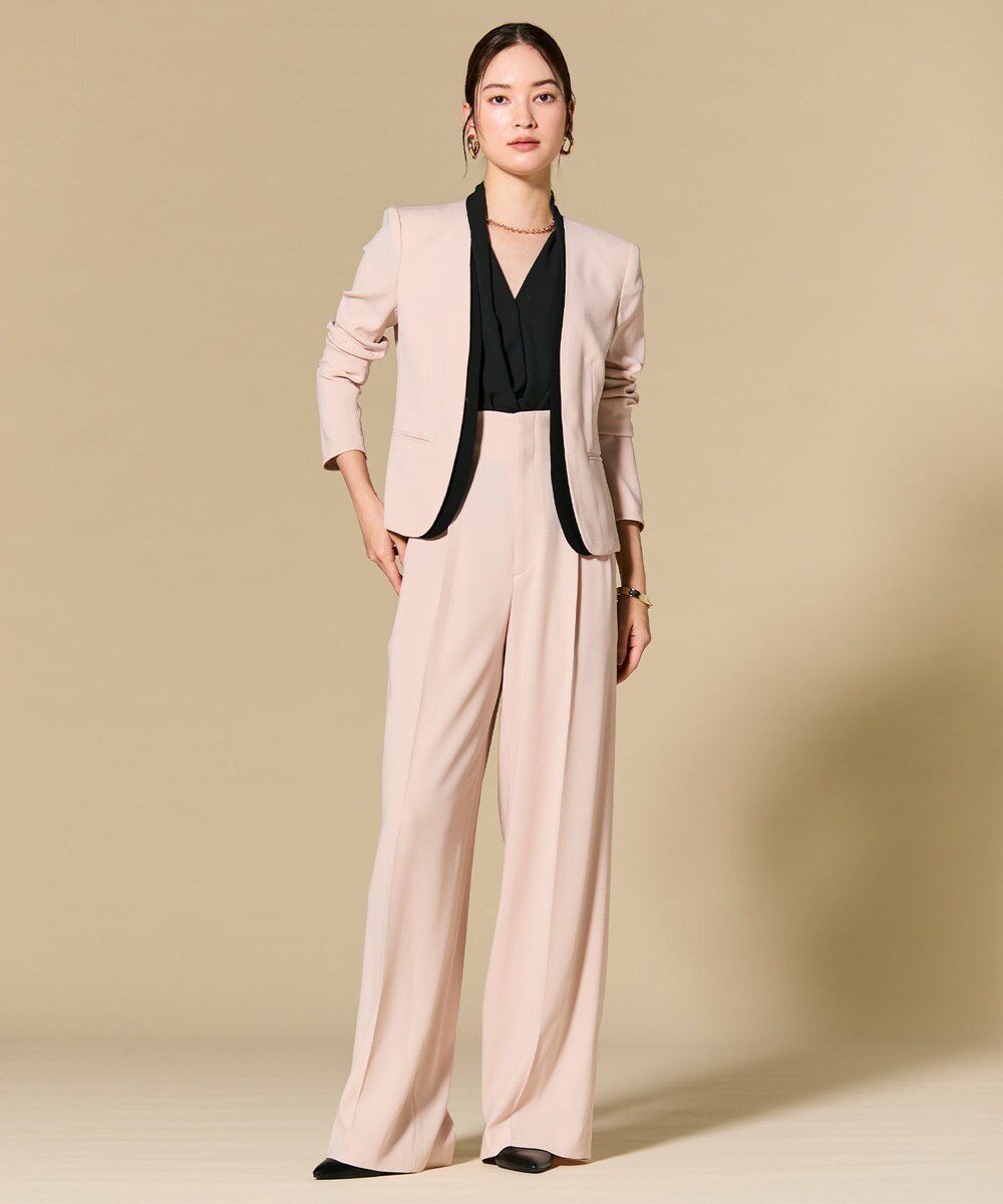 BEIGE， OLIVE / カシュクールフレンチスリーブブラウス 