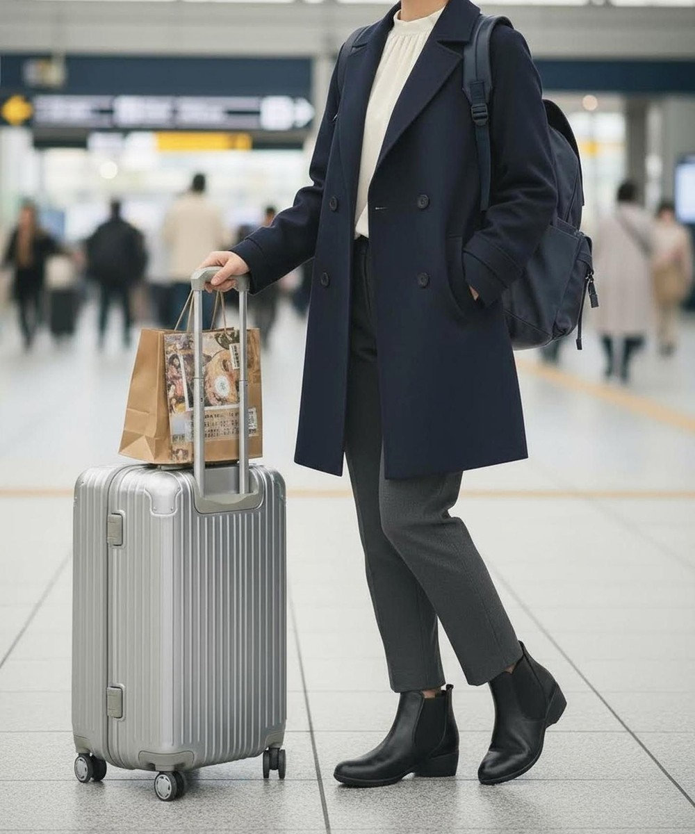 Pointer 本革 両ゴム サイドゴアショートブーツ 