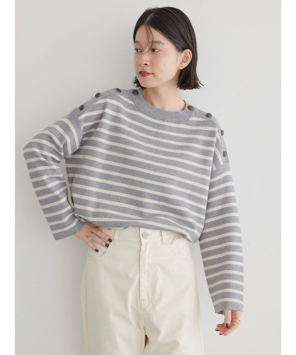 AMERICAN HOLIC バイパチショルダーボタンニットプルオーバー 