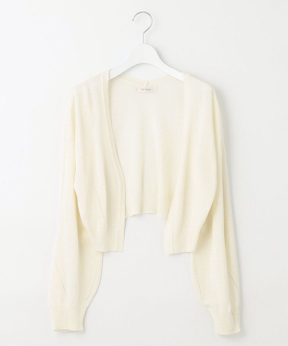 Feroux 【洗える】アイレット ボレロ 