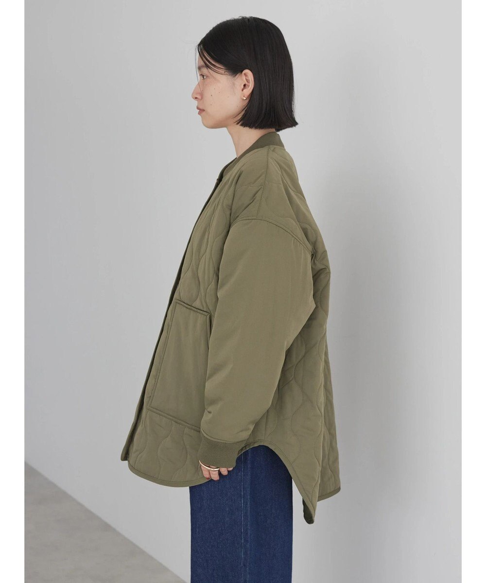 AMERICAN HOLIC キルポカリブ付きキルティングブルゾン 