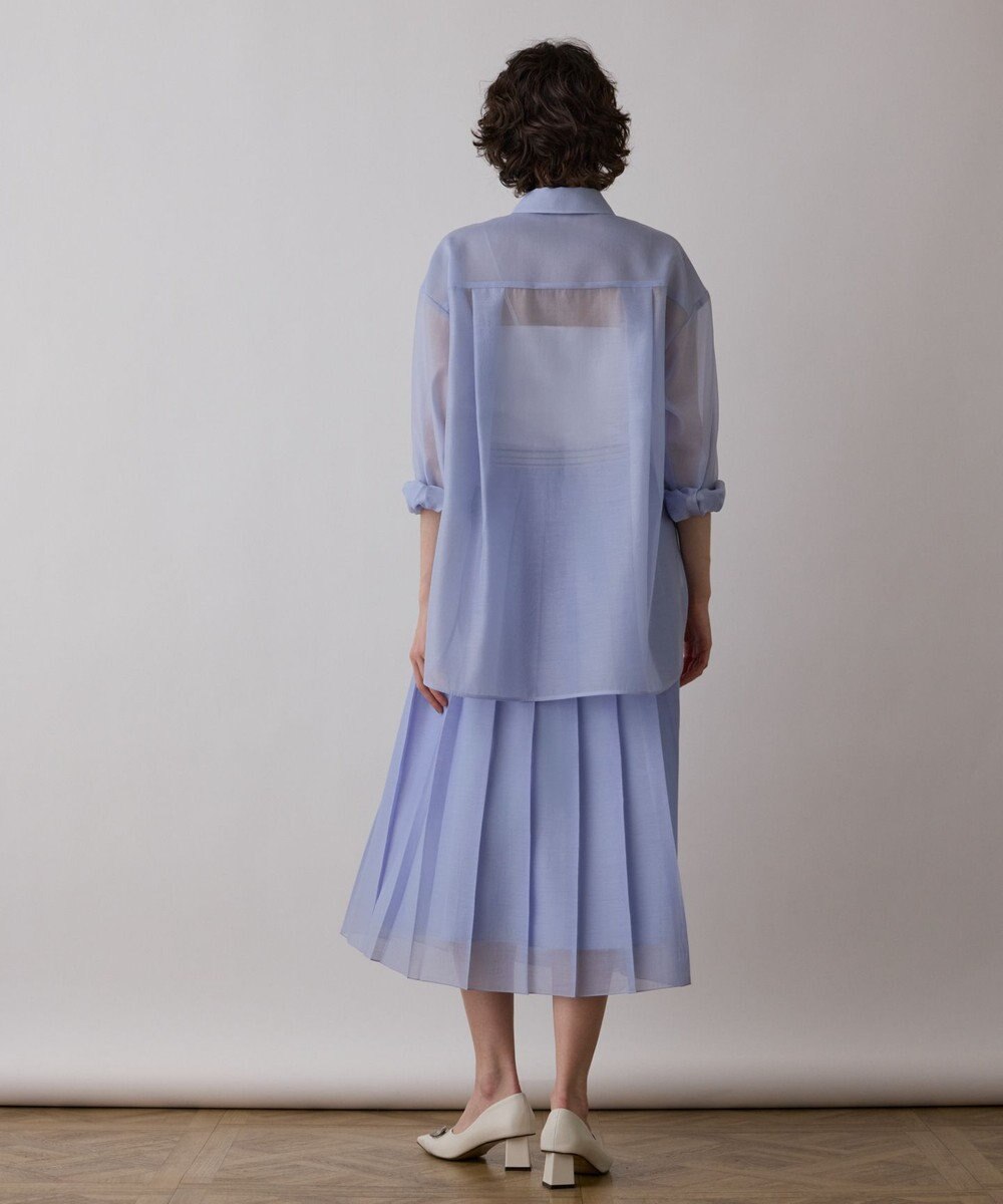 GRACE CONTINENTAL マットシアープリーツスカート 