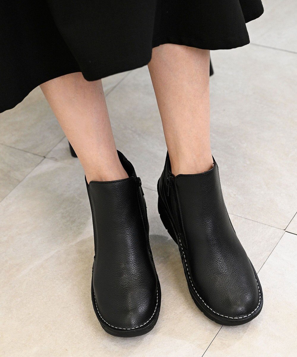 Pointer 本革超軽量サイドゴアショートブーツ 