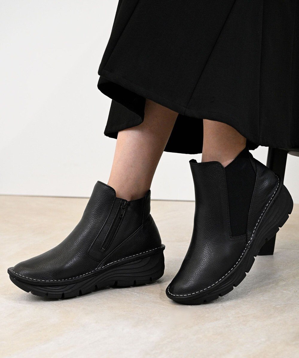 Pointer 本革超軽量サイドゴアショートブーツ 