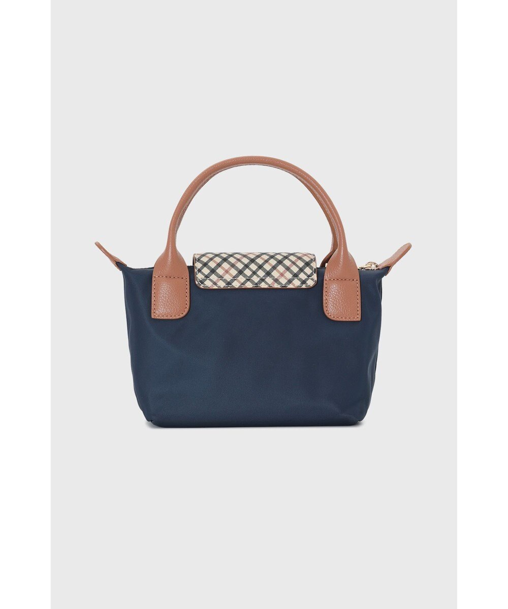 DAKS 【2WAY】ナイロン×牛革 ハウスチェック ミニバッグ 