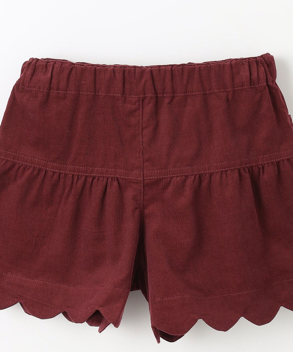 組曲 KIDS 【110-140㎝】スカラップコーデュロイ ショートパンツ 