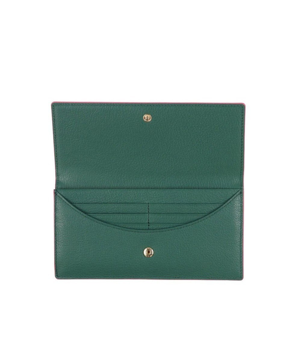 LANVIN en Bleu リム 被せ薄マチ長財布 