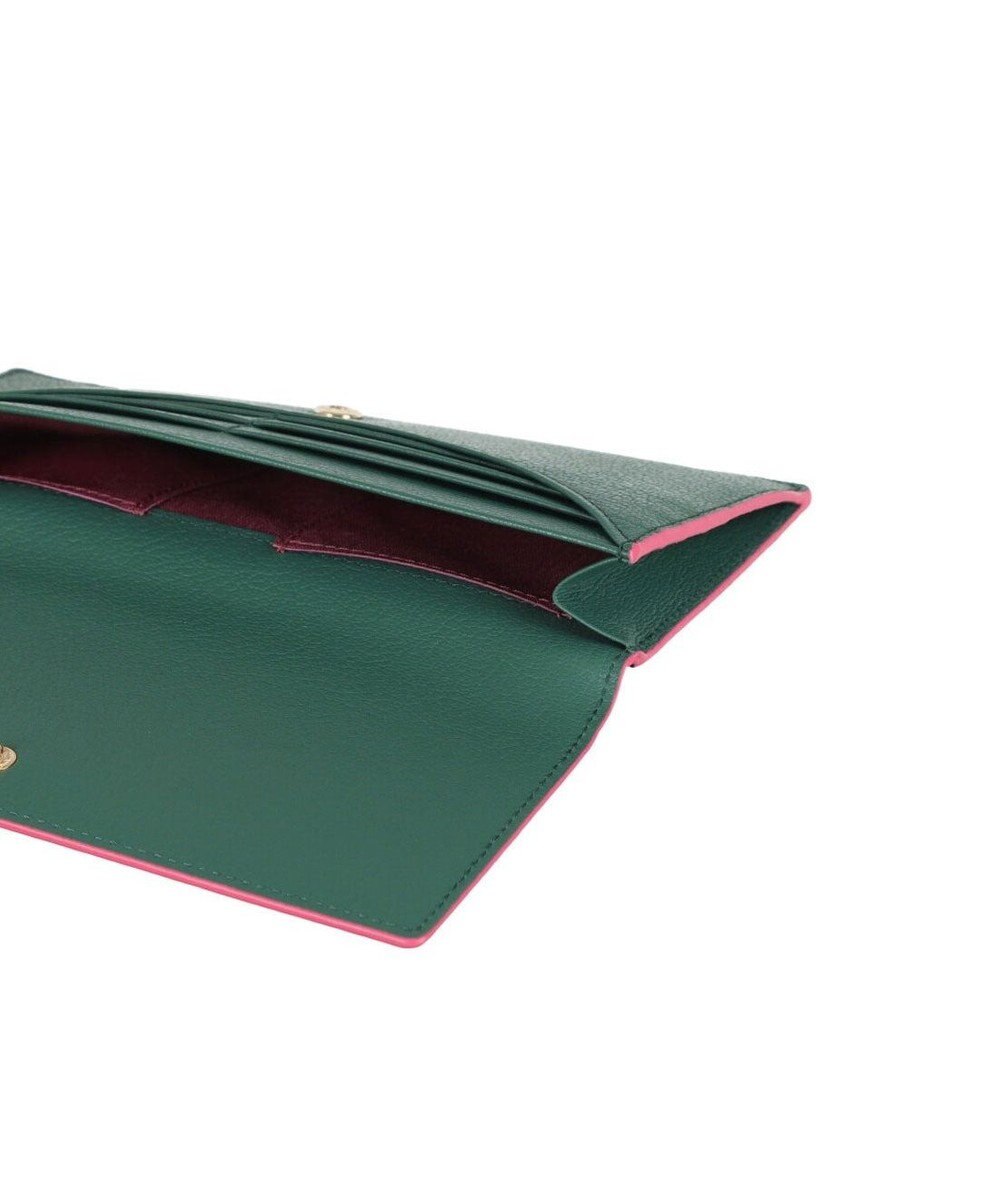 LANVIN en Bleu リム 被せ薄マチ長財布 