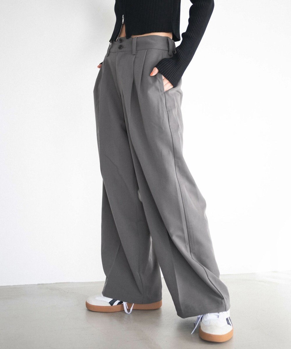 WEGO 【ユニセックス着用ITEM/SMLサイズ展開】バギースラックス 