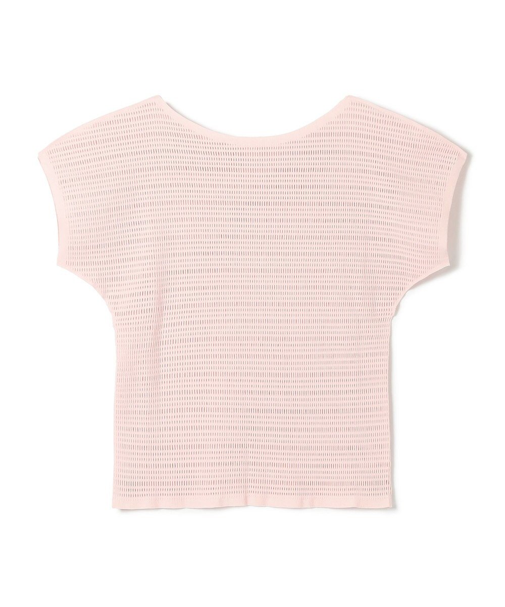 Chacott 【ノーソーイングニット】ボートネックメッシュTシャツ 