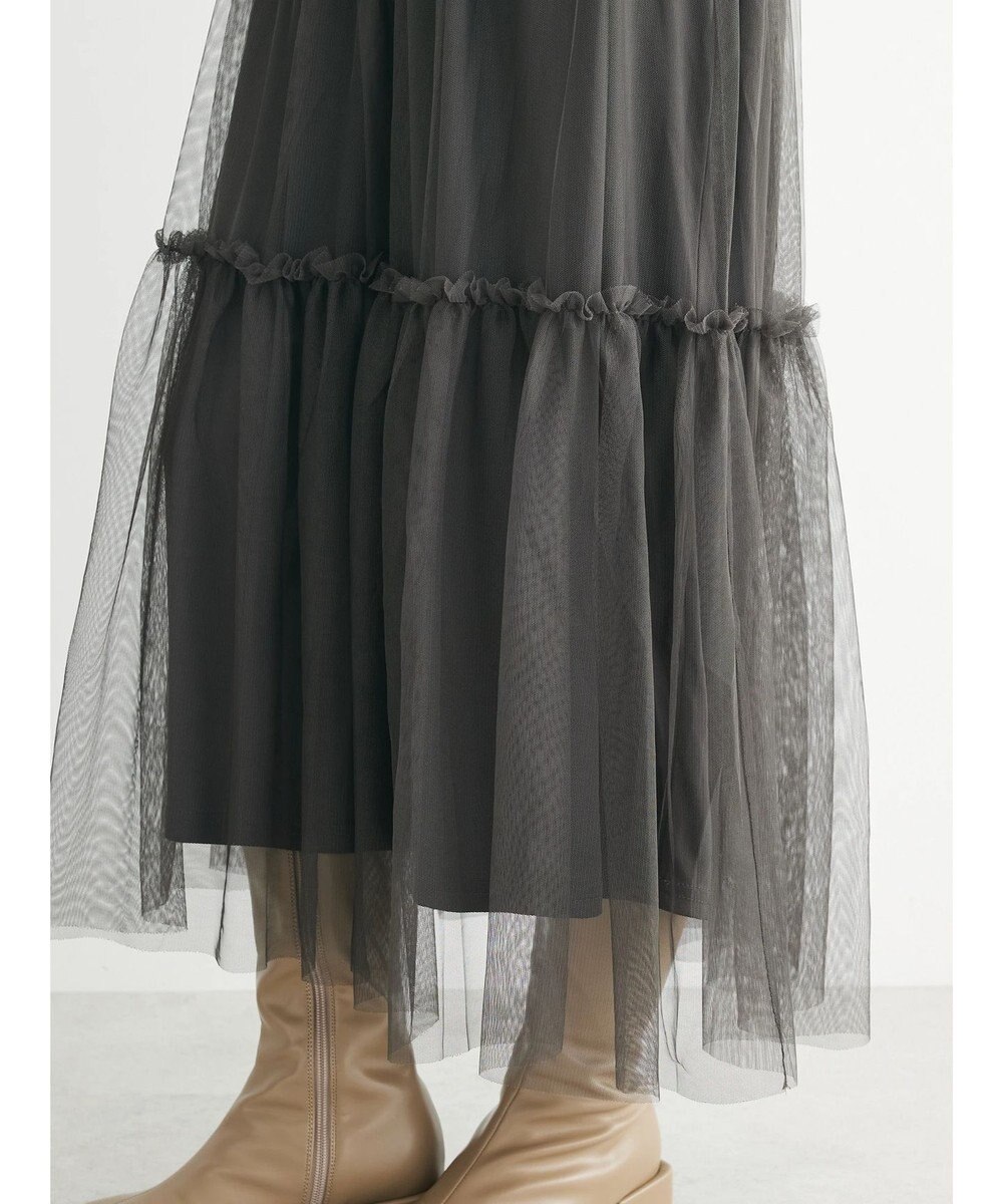 Green Parks ・ＳＵＧＡＲ　ＳＰＯＯＮ　チュールドッキングワンピース 