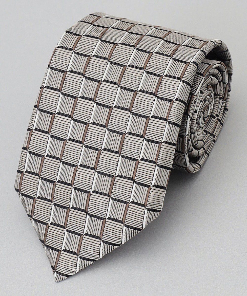 GOTAIRIKU GOTAIRIKU別注【日本製】シルク ネクタイ_チェック織り 