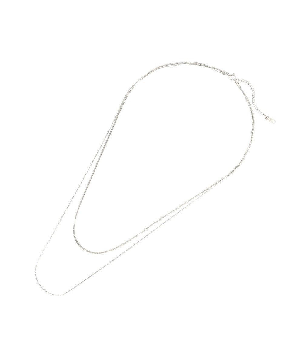 YECCA VECCA ステンレス2連チェーンネックレス 