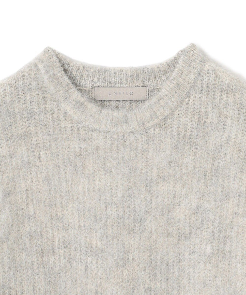 UNFILO アルパカシャギー ロングニット 