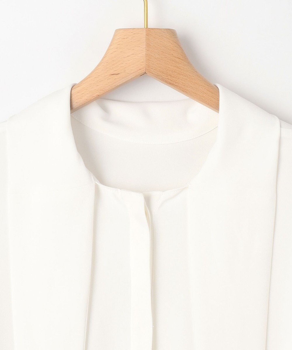 組曲 L 【KUMIKYOKU NAVY】ジョーゼットシフォン2WAY ボウタイブラウス 