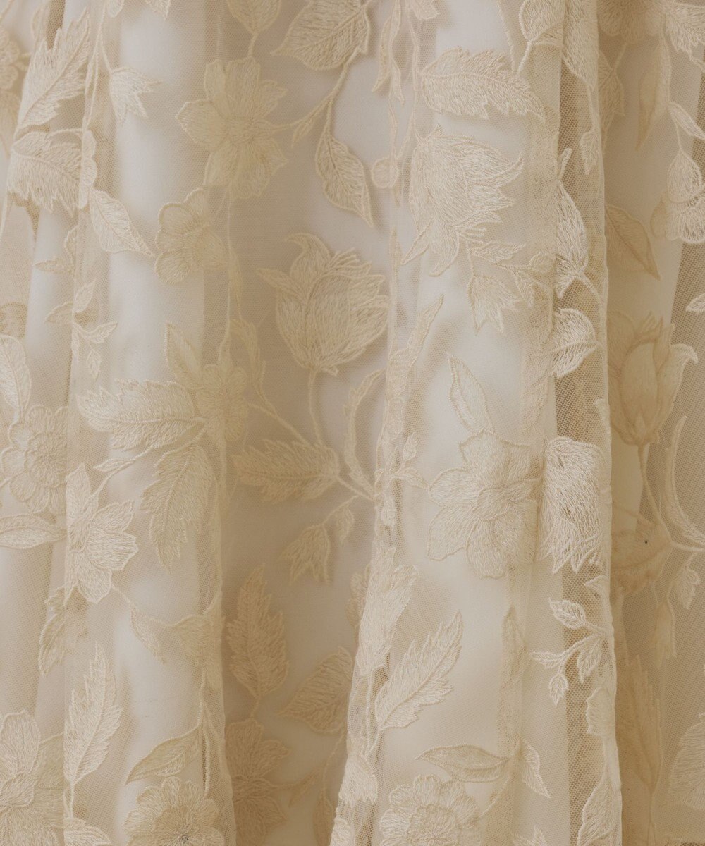 GRACE CONTINENTAL エンブロイダリーフレアスカート 