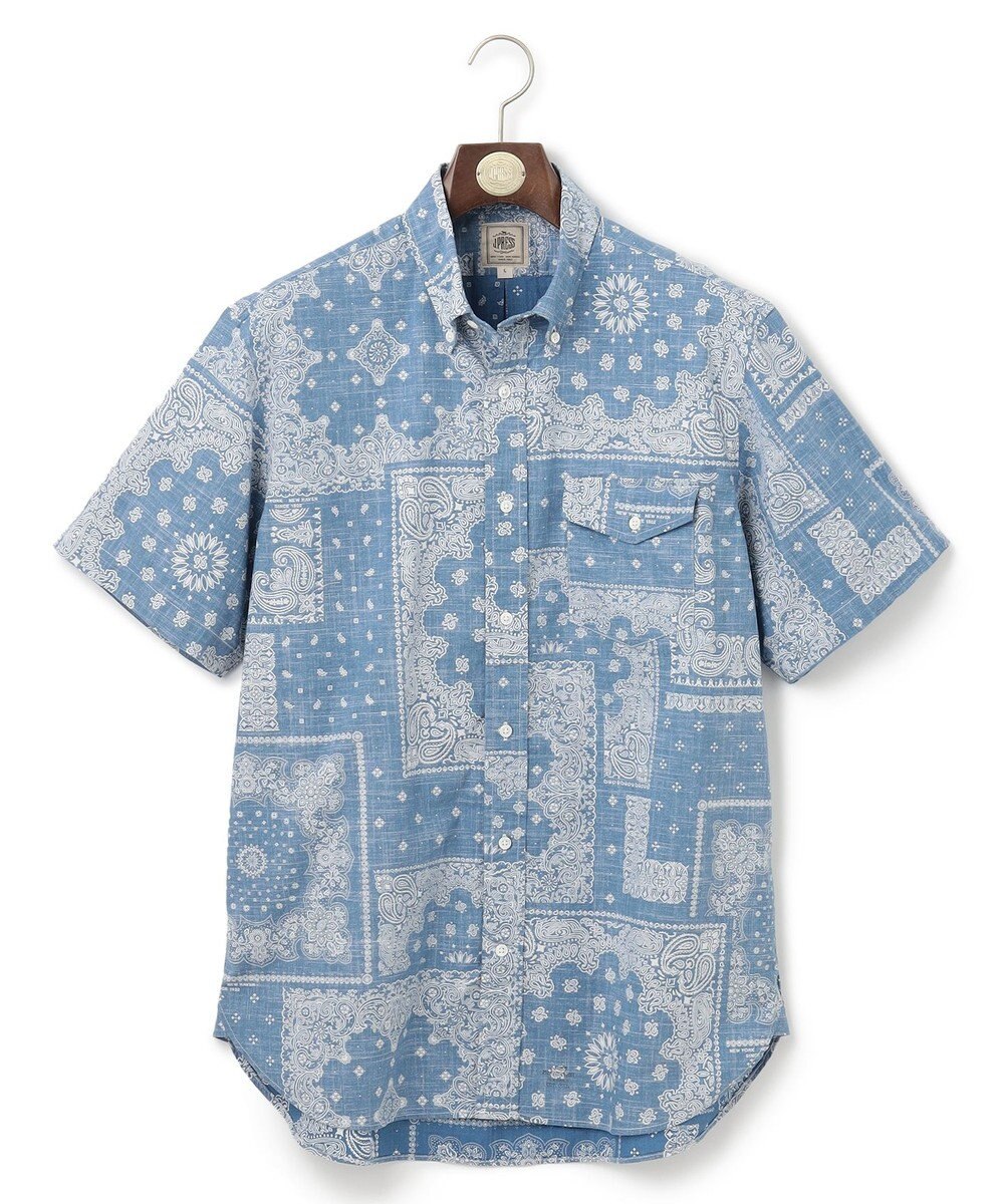 J.PRESS MEN ペイズリーバンダナプリント シャツ 