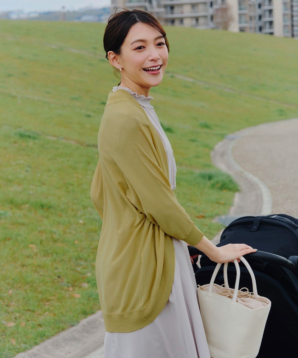 Tiaclasse L 【洗える】体型カバーも叶うドルマンニットカーディガン 