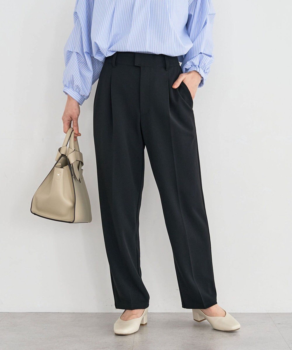 Green Parks きれいシルエット接触冷感テーパードパンツ 