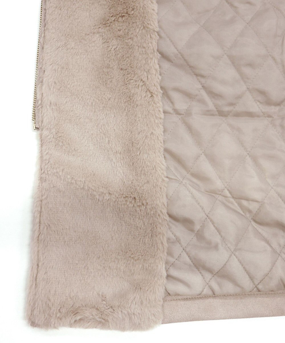 Tiaclasse スエードボンディグフード付きコート 