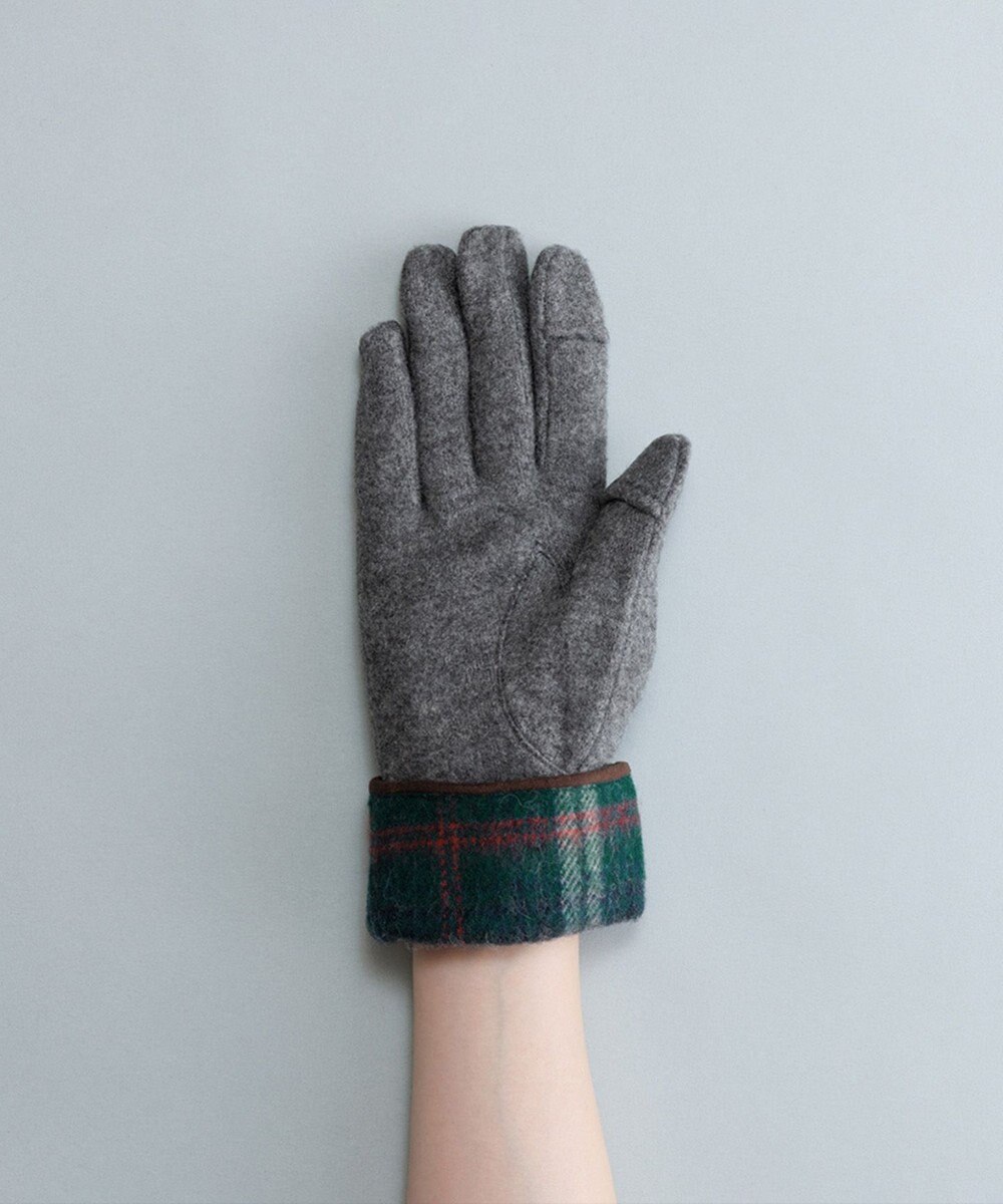 ORuKuBET タータンチェックカフスジャージグローブ(WOMEN)【タッチパネル対応】 