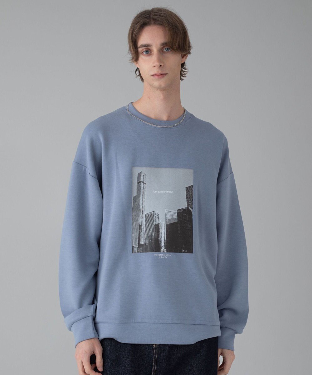 WEGO 【ユニセックス着用ITEM/2点SET/MLサイズ展開】アクセ付きフォトグラフィックプルオーバー 