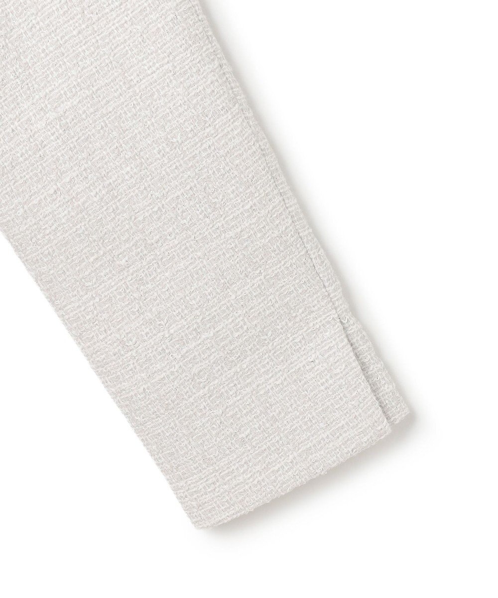 23区 L 【セットアップ対応】ライトシャインツイード ノーカラージャケット 