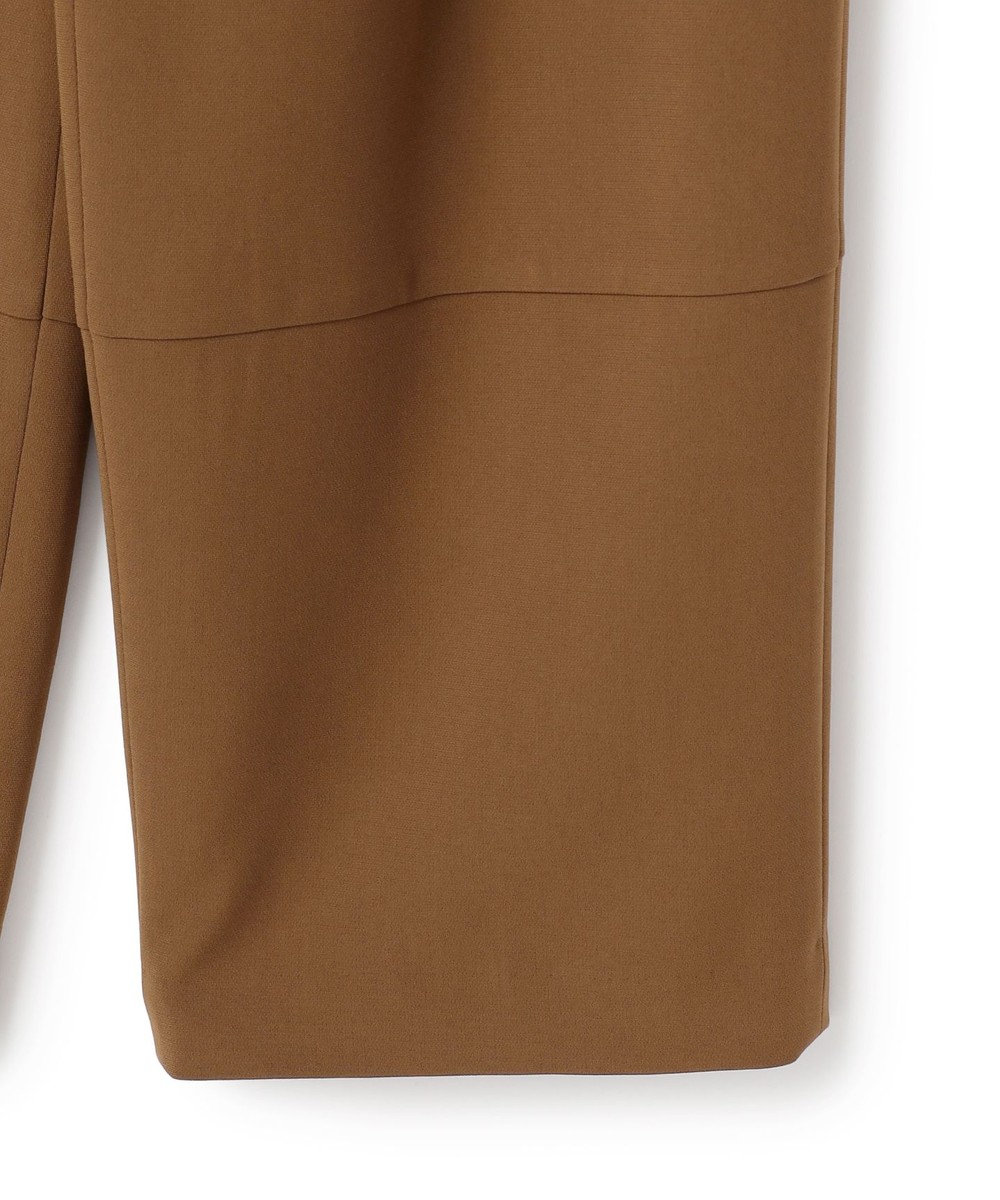 BEIGE， GYPSUM / シルキータッチ セミワイドタックパンツ 