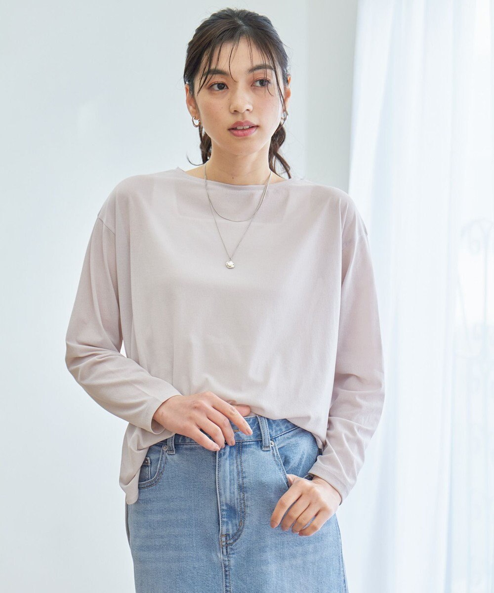 ANY シア―ラウンドネックTシャツ 