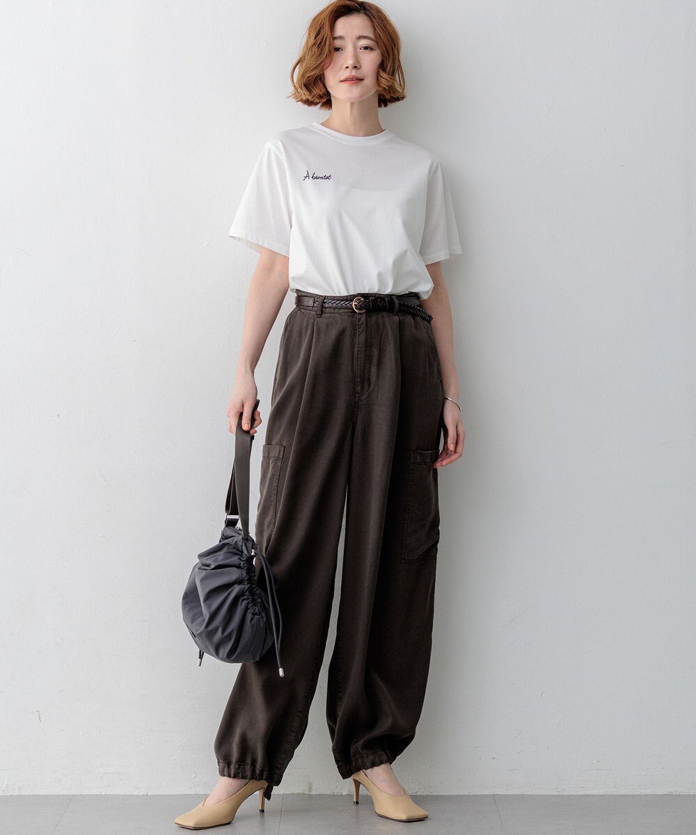 23区 【先行予約】バック刺繍 メッセージロゴ Tシャツ 