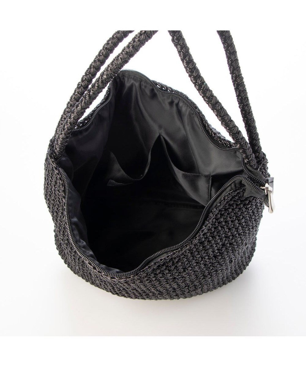 UNBILLION カシュカシュ cachecache / 2wayハンドルメタリックコード編みトートバッグ 