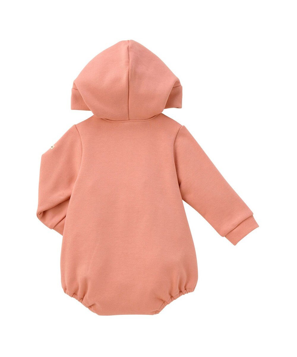 MIKI HOUSE HOT BISCUITS 【70-90cm】【NEW Color Series】耳付きロンパース 