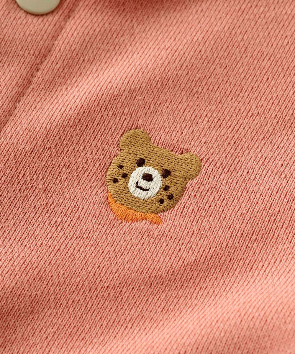 MIKI HOUSE HOT BISCUITS 【70-90cm】【NEW Color Series】耳付きロンパース 