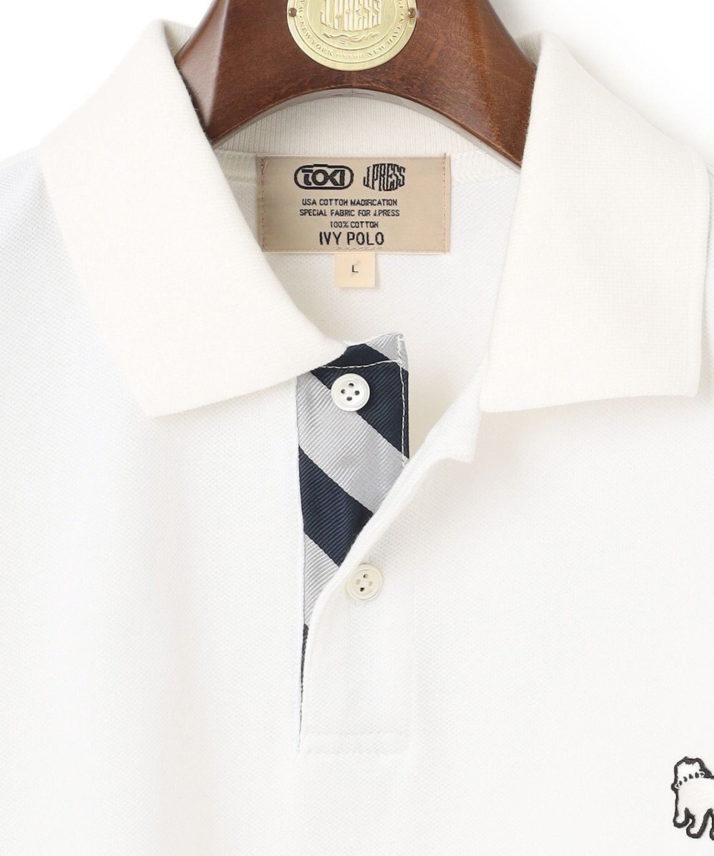 J.PRESS MEN 【大人気 / 10色展開】バックブル カノコレジメン ポロシャツ 