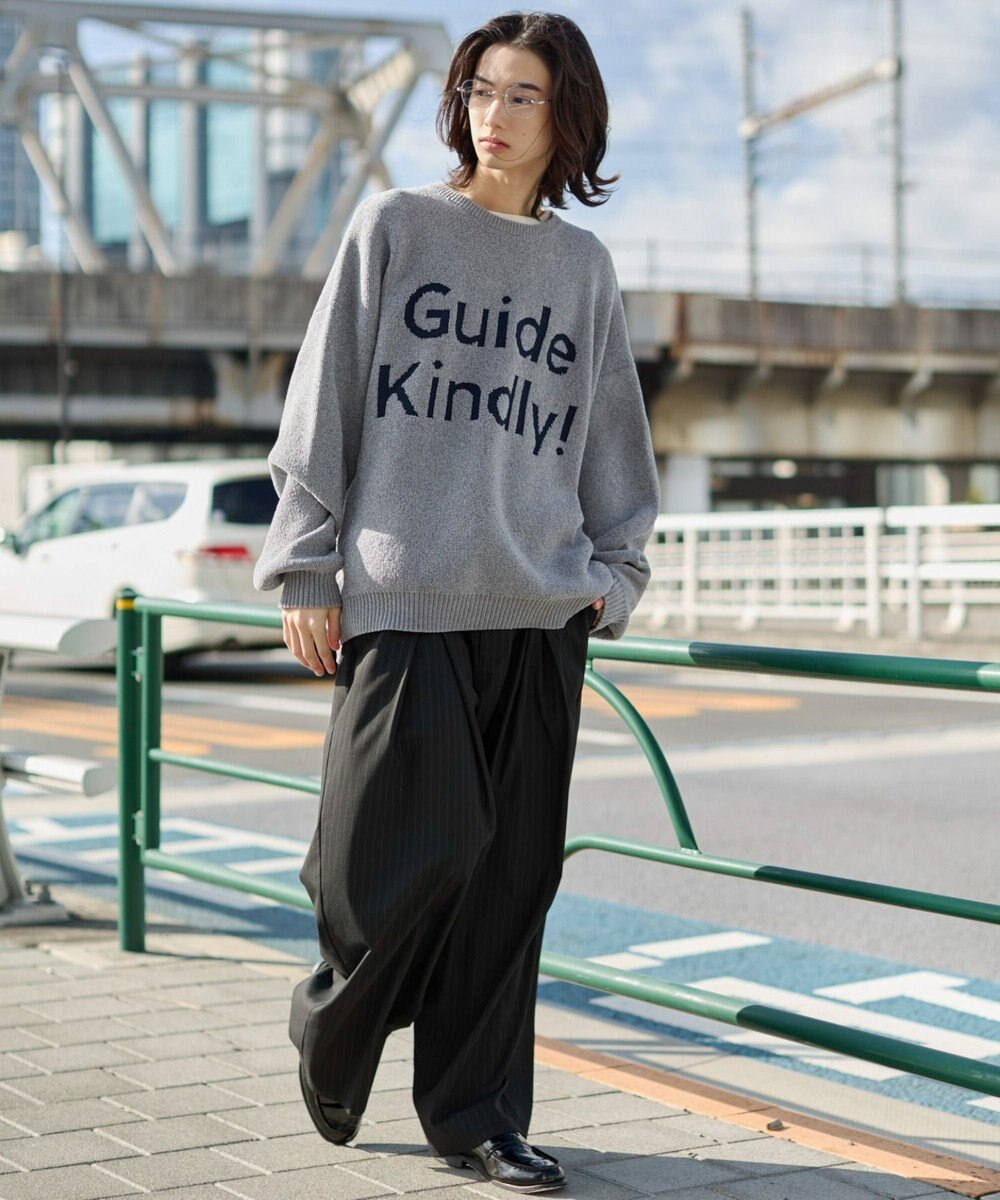 WEGO 【ユニセックス着用ITEM】ベロアモールグラフィックプルオーバー 