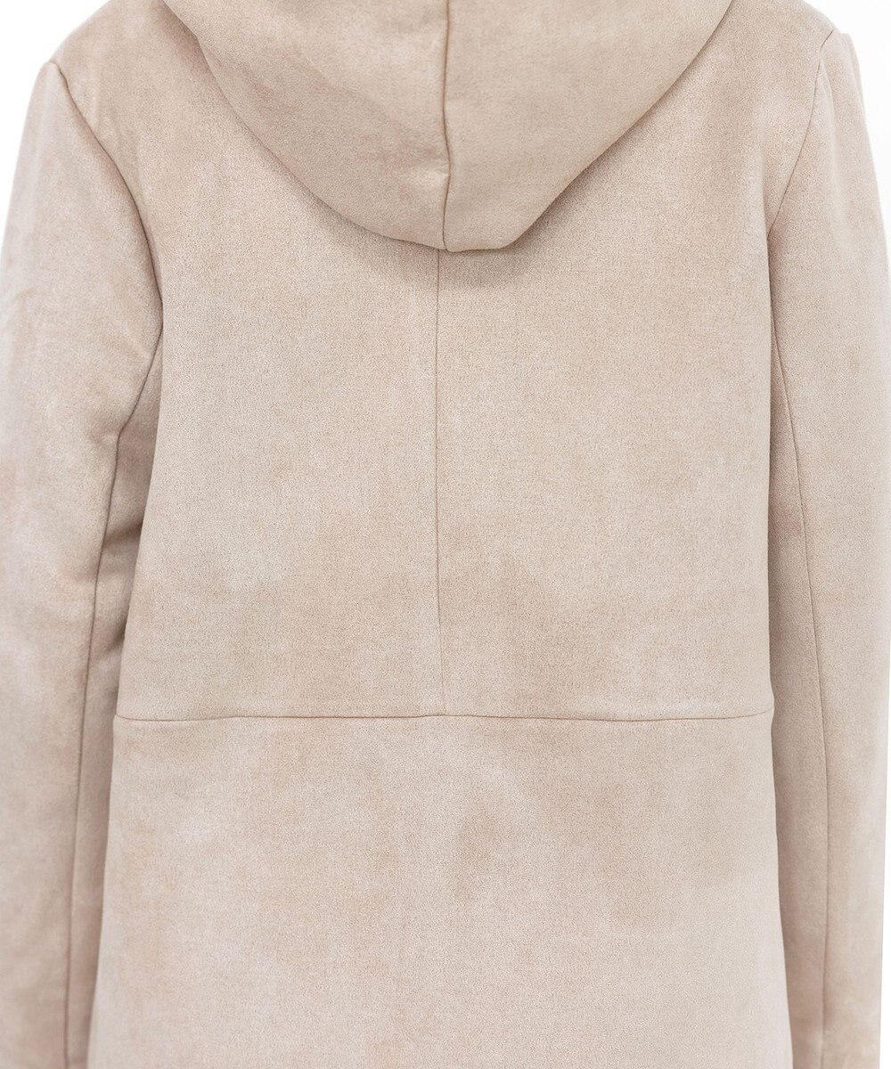 Tiaclasse スエードボンディグフード付きコート 