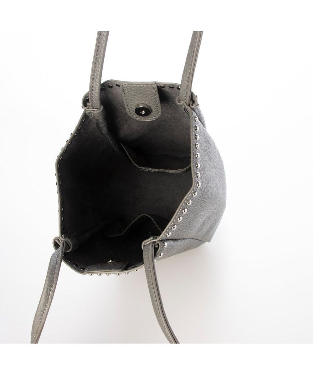 UNBILLION カシュカシュ cachecache / スタッズ付き縦型トートバッグ 