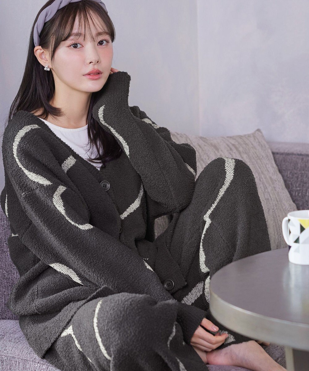 Tiaclasse ふわもちニュアンス配色ニットパンツ 