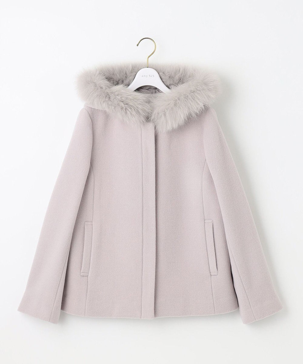 ANY SIS 【美人百花11月号掲載】2WAYスーペリアファインウールモッサ コート 