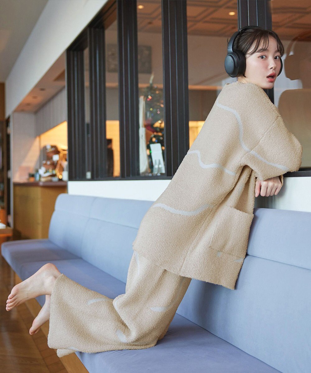 Tiaclasse ふわもちニュアンス配色ニットパンツ 