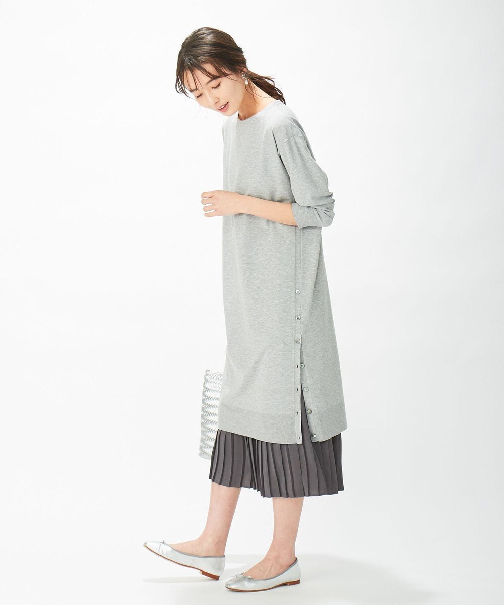 J.PRESS LADIES 【洗える】ワンピ＋プリーツスカート ツインセットワンピース 