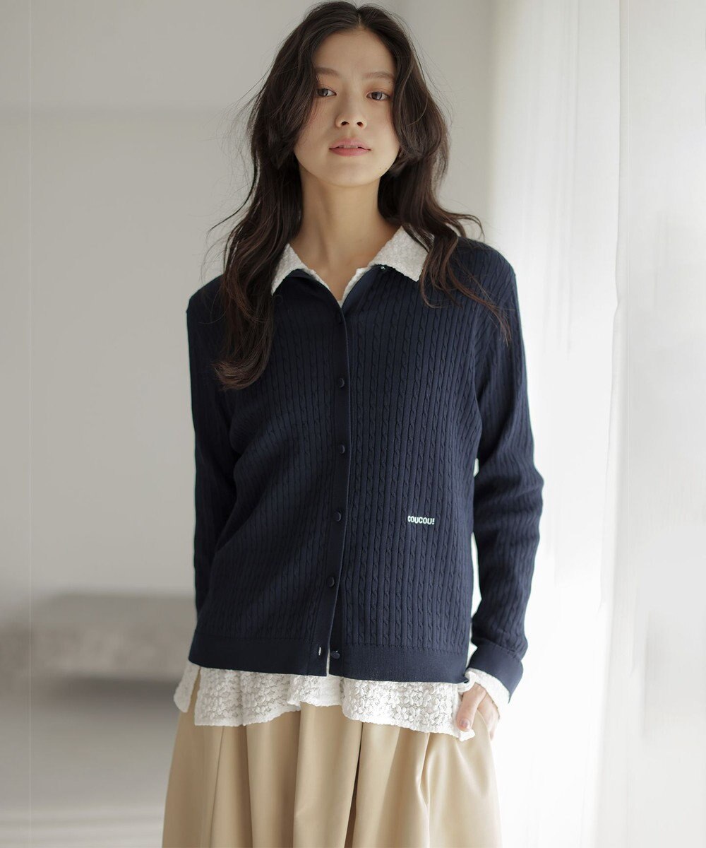 組曲 【先行予約・Flower Collection】COUCOUニット カーディガン 