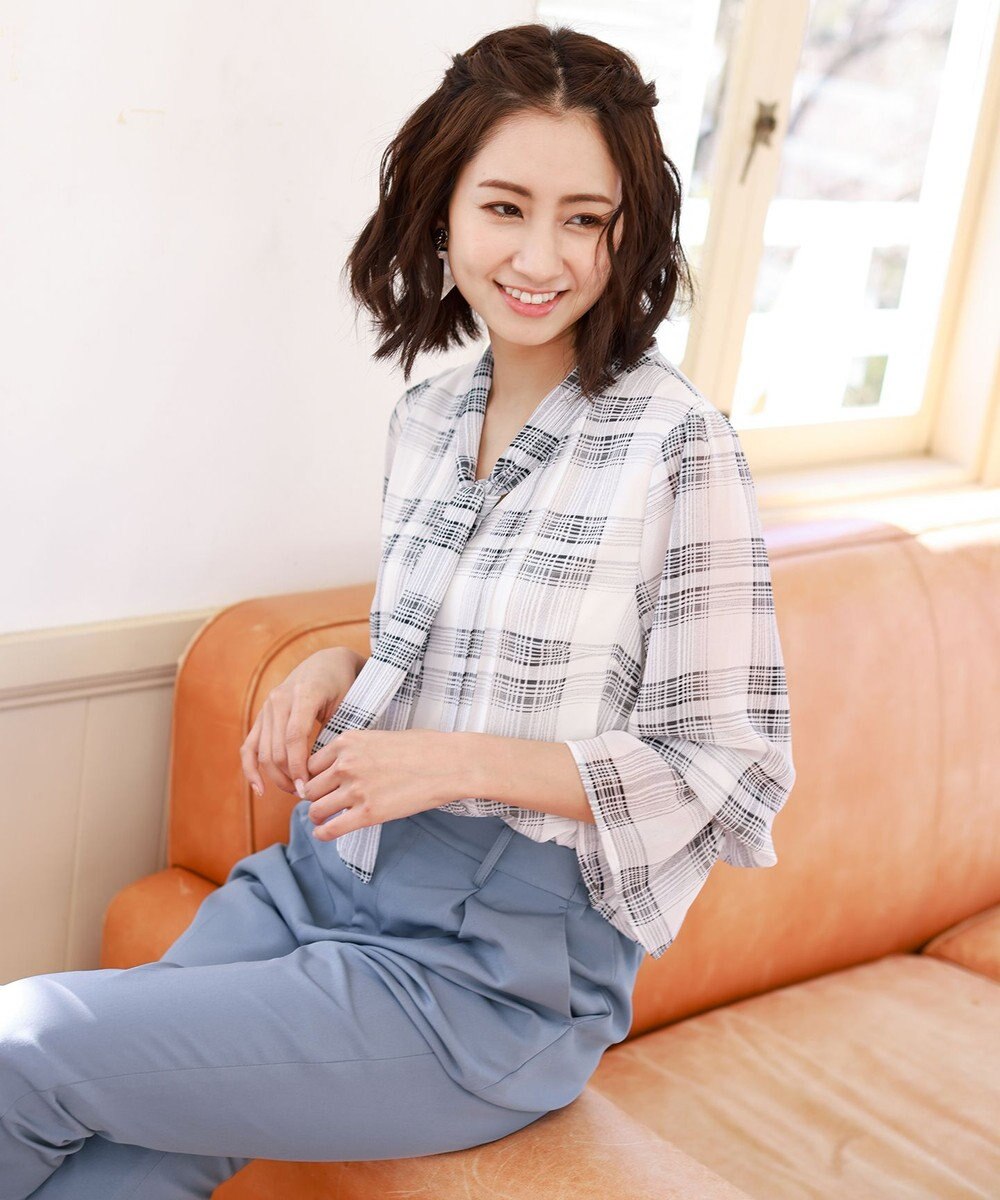 Tiaclasse 【洗える】快適な履き心地のダブルクロステーパードパンツ 