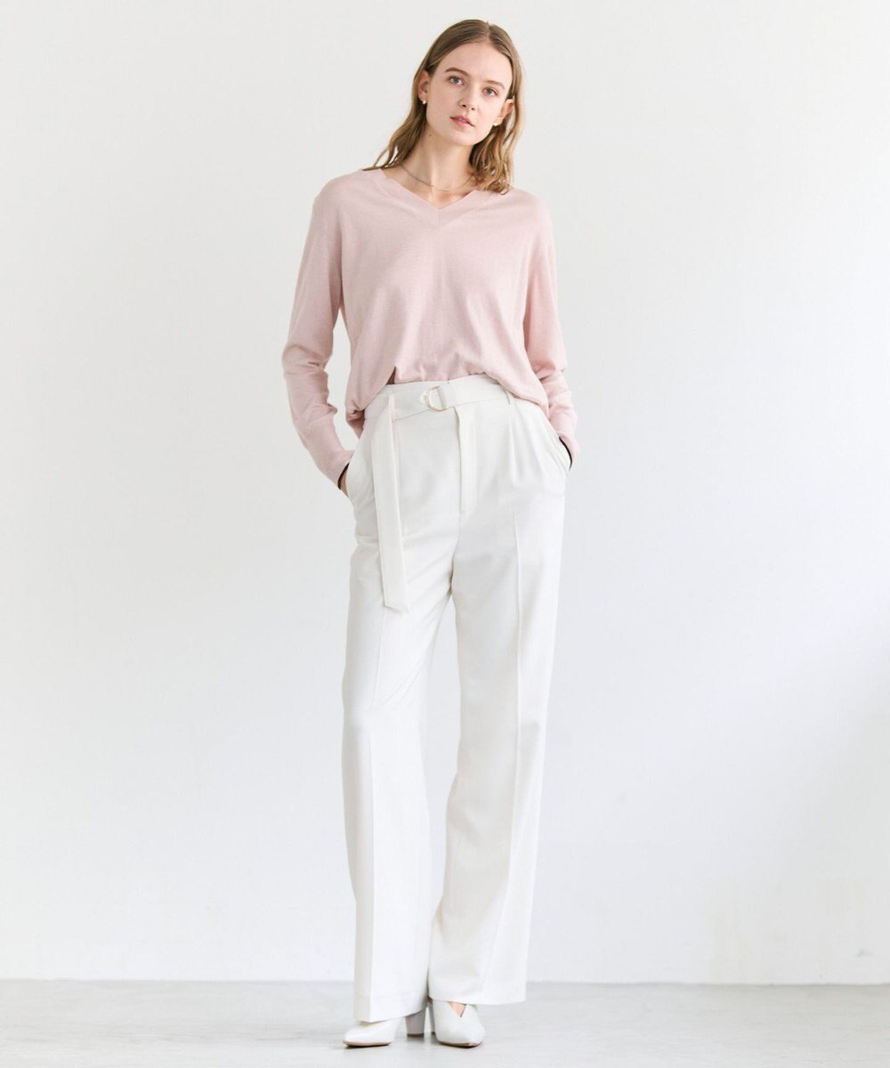 BEIGE， 【セットアップ対応】SPHENE / ハイウエストDカンストレートパンツ 