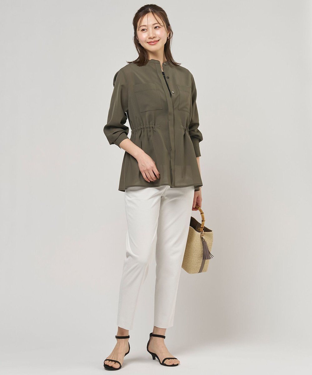 J.PRESS LADIES 【冷房対策に】RELAXION Sheer ボイル ブラウス 