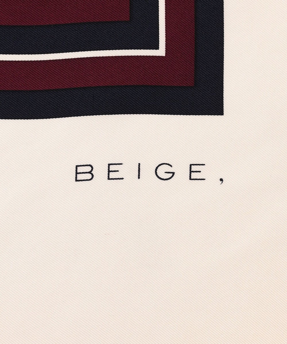 BEIGE， JOHN / シルクプリントスカーフ 