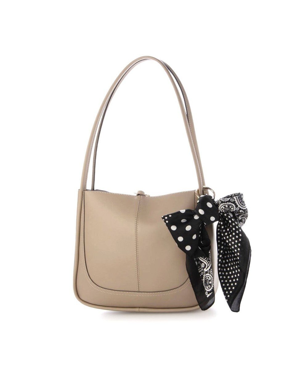 UNBILLION カシュカシュ cachecache / スカーフチャーム付きロングハンドルトート 