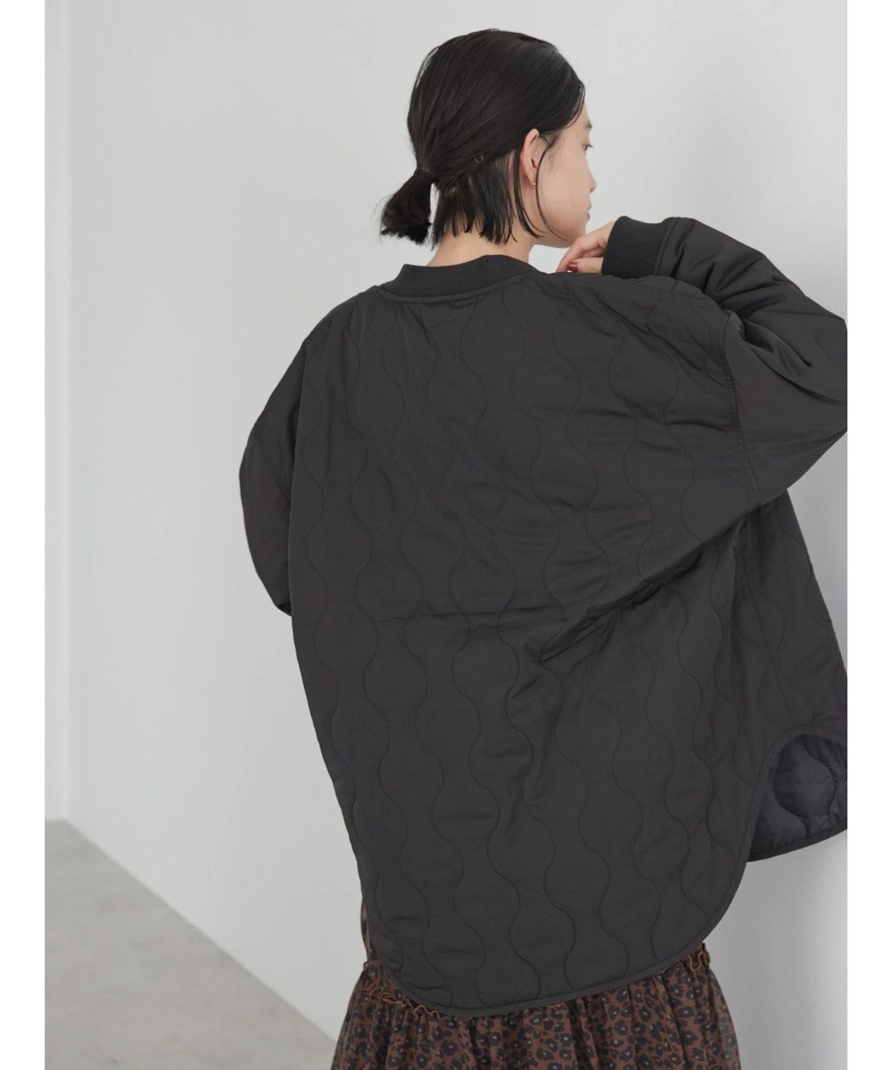 AMERICAN HOLIC キルポカリブ付きキルティングブルゾン 