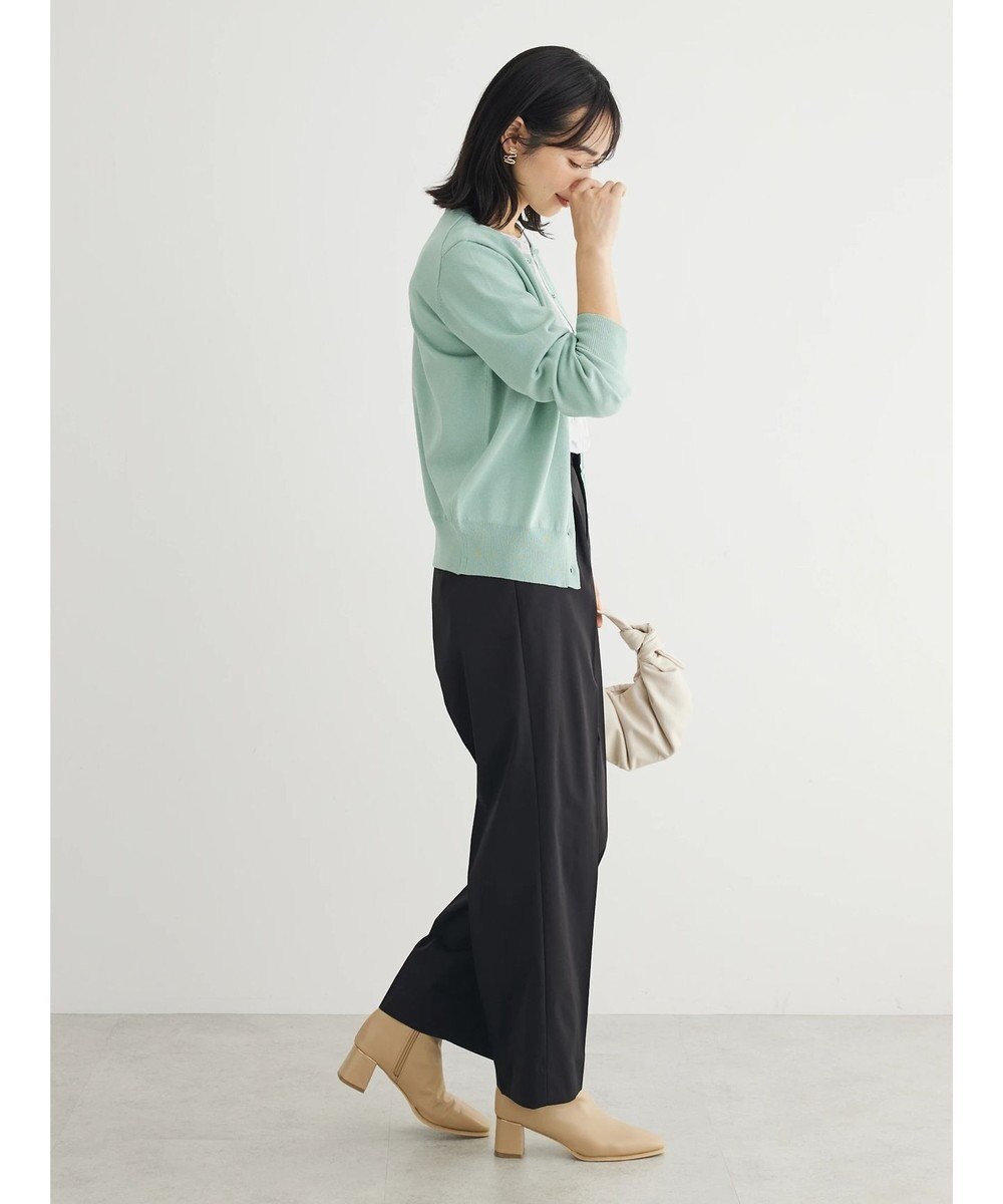 Green Parks 洗える　クルーネックカーディガン 