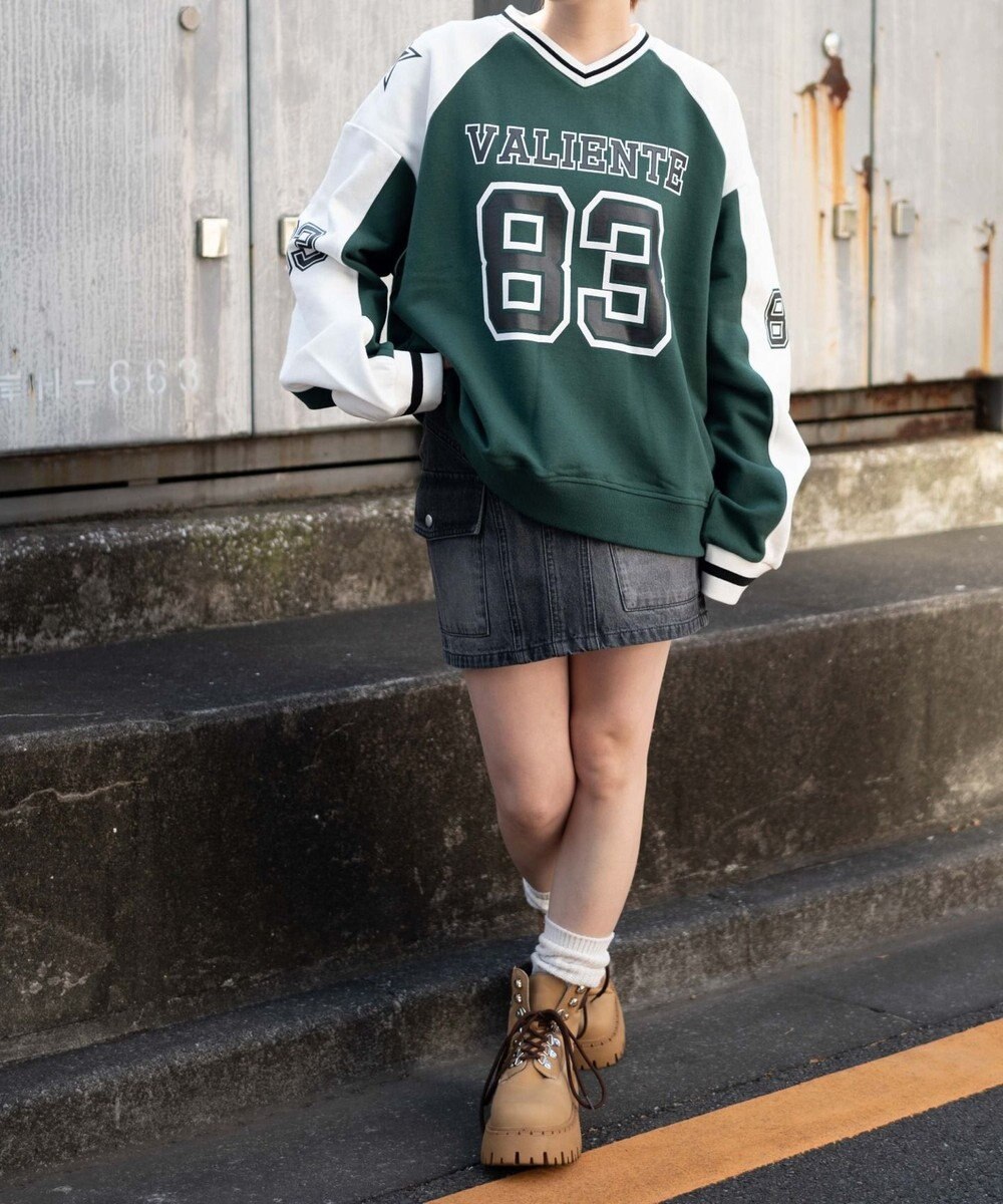 WEGO ナンバリングビッグスウェット 